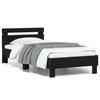 VidaXL Bed Frames with Headboard and LED Lights, Single Bed with Slat Base, Adult Bed, Bedroom Furniture, 838751