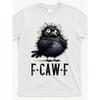 Европейские размеры F Caw F Черный Ворон Черная Птица Забавный Ворон F Caw F Премиум Футболка Тот же Стиль для Мужчин Летняя С Коротким Рукавом С Принтом