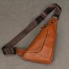 Повседневная Модная Мужская Сумка на Плечо Сумка-Рюкзак Crossbody из Натуральной Кожи Сумка Мужская Наплечная Сумка для Улицы Ручной Работы Мужская Нагрудная Сумка