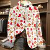 Men's Ugly Christmas Corduroy Warm Pocket Suit Jacket Cardigan Men's Casual Suit