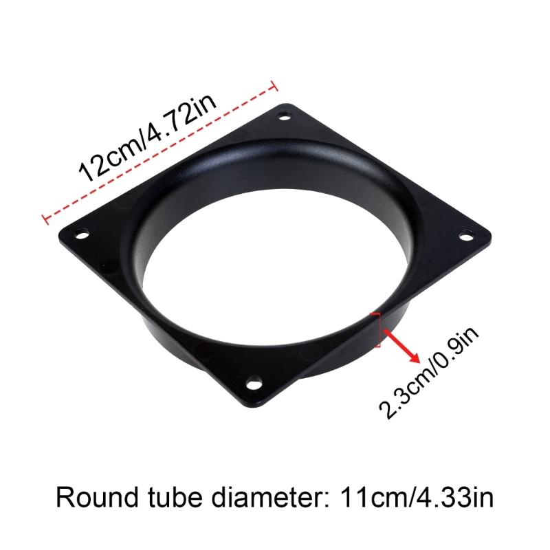 Соединители воздуховодов для панелей, фланцевые пластиковые соединители воздуховодов, пластина для входных отверстий, выходной вентиляционной системы 12x12 см