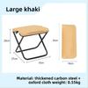 Custom Logo Portable Lightweight Outdoor Folding Stool Metal Picnic Chair for Hiking Parks Garden Durable Outdoor Furniture