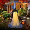 1/2 шт. Украшения для привидения на Хэллоуин, жуткое стоящее привидение со светодиодными огнями, призрачная атмосфера