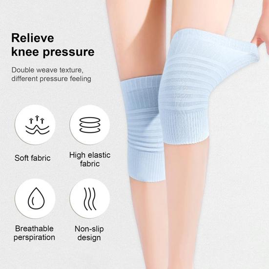 1 Pair Sports Knee Compression Sleeve Non-slip Breathable Stretch Men Women Fitness Running