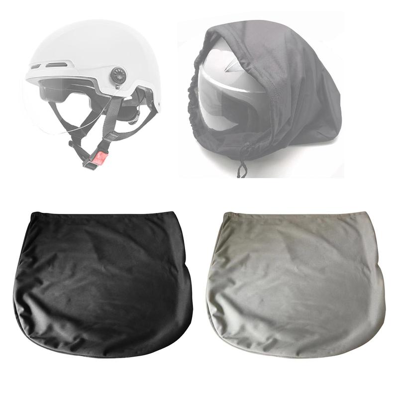 Motorcycle Helmet Bag Polyester Helmet Drawstring Bag Lightweight 47x42cm Dustproof Helmet Organizer for Traveling Riding