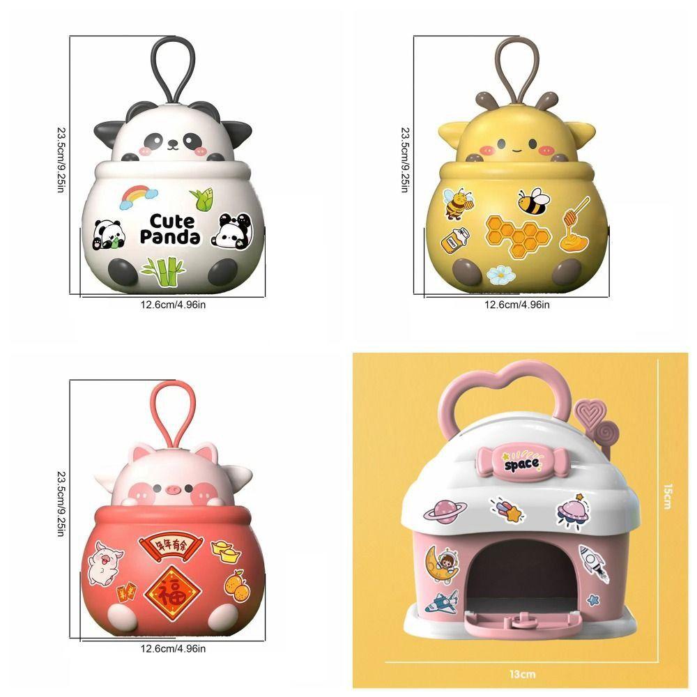 Adorable Panda Piggy Bank Bee Pig Children Money Boxes Animal Bank Safe Box  Coins Cash