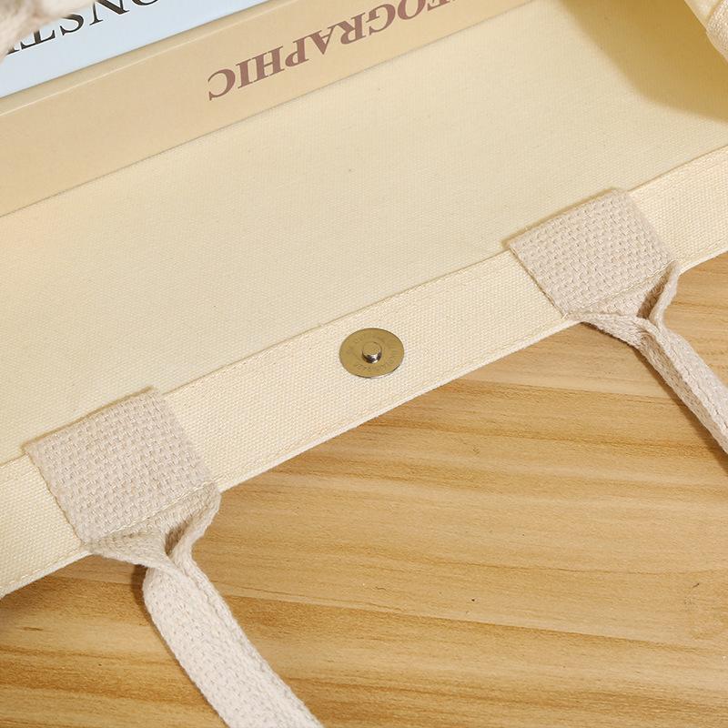 Холщовая сумка-тоут Muji с индивидуальным логотипом - Хлопковая сумка высокого качества с 3D-покрытием