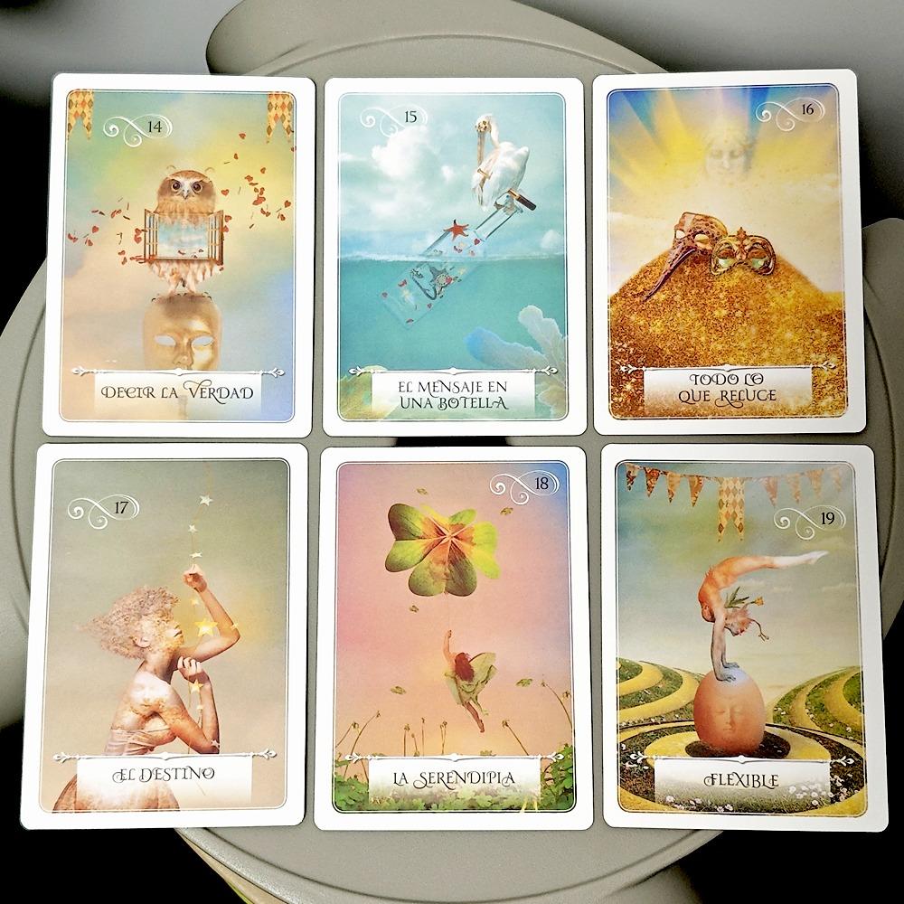 Oracle of Wisdom 10.5*7.5cm To Make Decisions In Life 52 Divination Oracle Cards Spanish Edition