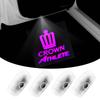 Uuakarin 180 Series and 210 Series Crown Car Door Courtesy Courtesy Door Welcome Lights with LED Logo Set of 4 with Tools Lamps, Lights, Projection,
