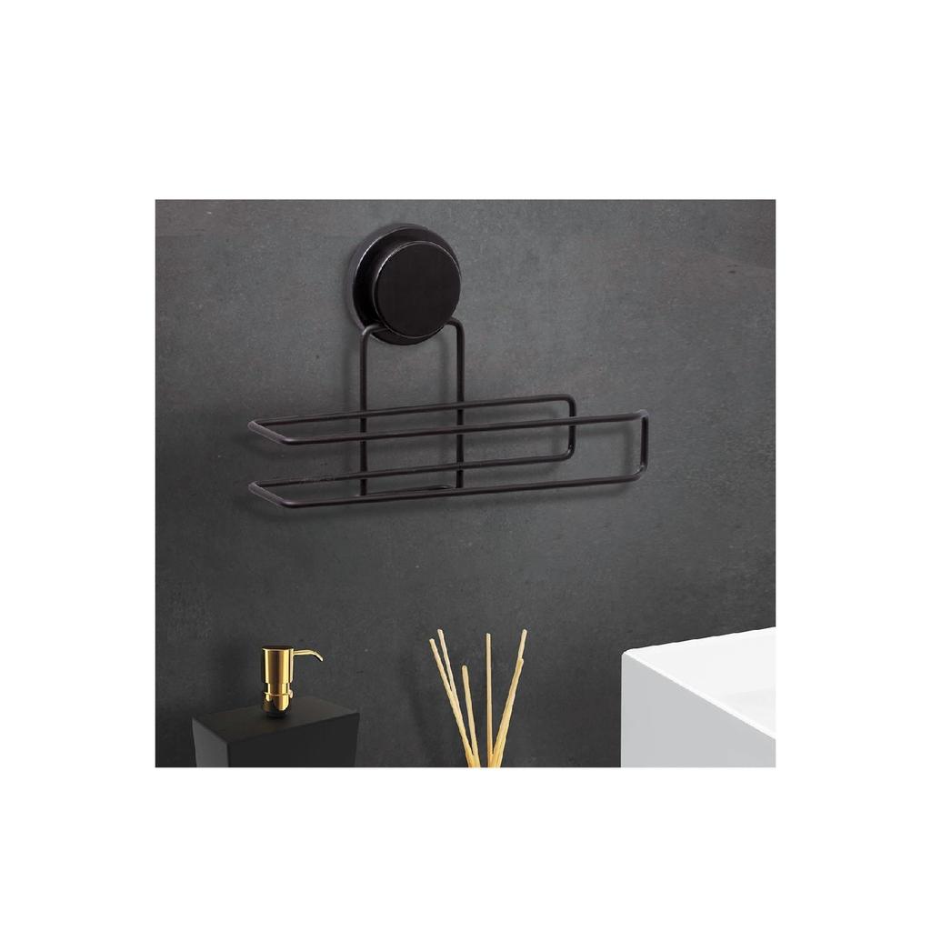 Magic Fix Black Paper Towel Holder - Non-marking Magic Adhesive