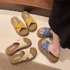 Thick-soled Slippers Women's Outer Wear Summer 2025 New Simple Vacation Style Ins Tide Non-slip Breathable Beach Cool Slippers