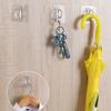 Multifunctional Round Hooks Shower Bottle Hooks Transparent Strong Self Adhesive Wall Hanging Hanging Rack Bathroom Gadgets