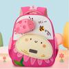 Cute Smiling Expression Flower Bee Pattern Children Backpack For Use Daily