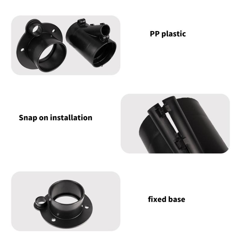 Waterproof Boat Cable Connector with Protective Sleeve & Base Anti Corrosion Wiring Grommet for Marine Wiring Systems