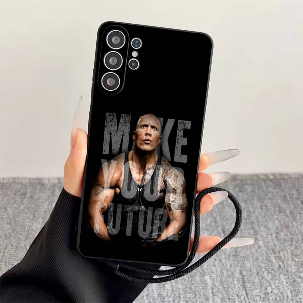 D-Дуэйн Джонсон Чехол для телефона для Samsung S25,S24,S21,S22,S23,S30,Ultra,S20,Plus,Fe,Lite,Note,10,Черный чехол