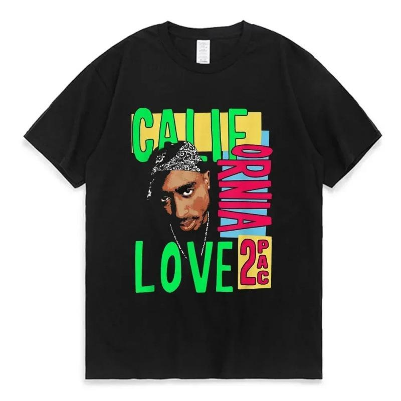 Women's T-shirt Rapper Tupac Tops Hip Hop Setwear