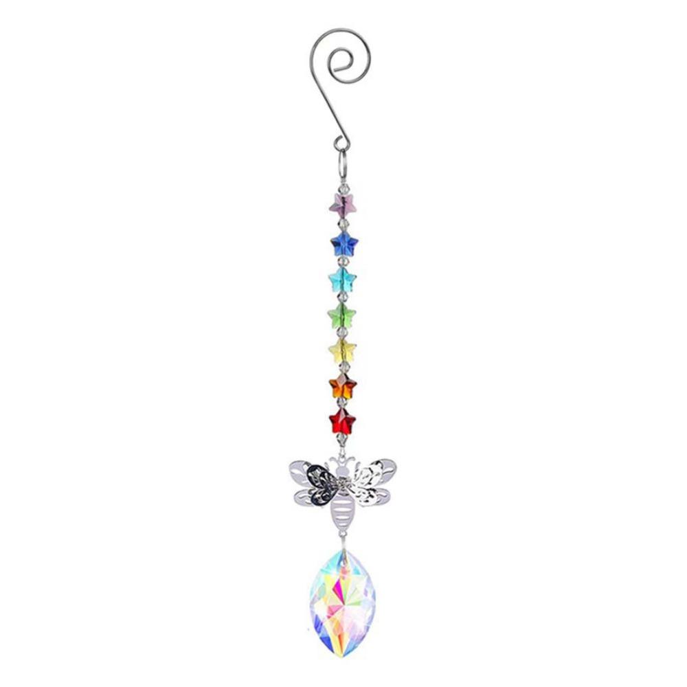 Handmade Butterfly Prism Pendant Exquisite Window Hanging Suncatchers Decor Accessories
