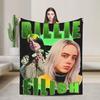 Эстетичный бутлег B-Billies Eilish Хип-хоп одеяло флис украшение Супер теплое покрывало для дивана, офиса, покрывало для кровати