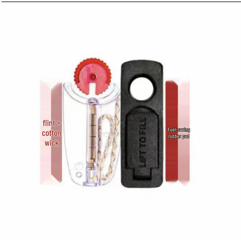 Flint Cotton Wick Kerosene Lighter with Original Metal Design