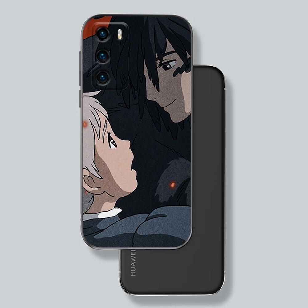 Чехол для телефона Huawei P30 P40 P20 Lite P50 Pro P Smart Z 2019 2020, чехлы Fundas Cover Миядзаки Хаяо аниме «Ходячий замок Хаула»