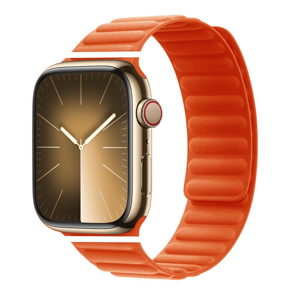 Apple Watch Fine Woven Twill Leather Magnetic Band for Series 5-9 & SE