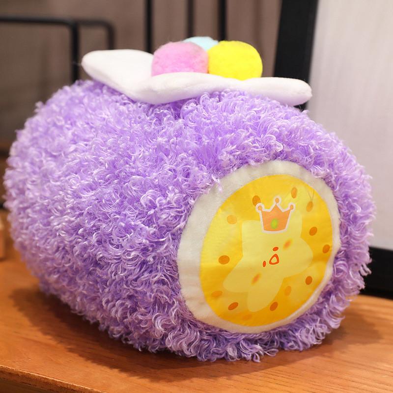 Очаровательная мягкая плюшевая игрушка в виде шоколадного хлеба, макарон, швейцарского рулета, набитое животное, подарок на день рождения