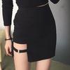 Fashion Women Cotton Pencil Bandage Skirt Sexy Mini Bodycon Short Skirt