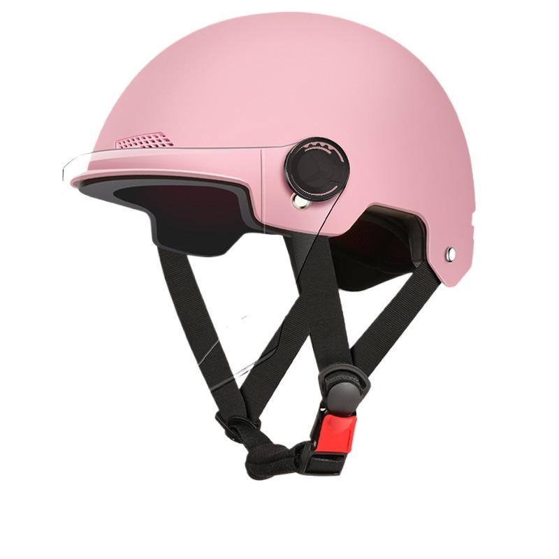 Шлем Электромобиль Женский и Мужской Мотоциклетный Аккумуляторный Автомобиль Полушлем Летняя Защита от Солнца Полный Шлем Оптом Езда Дышащий и Легкий