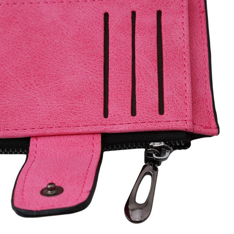 Женская модная винтажная сумка для монет с пряжкой и молнией, кошелек с несколькими слотами