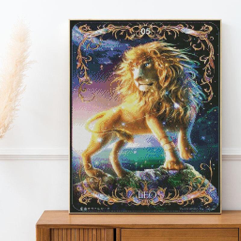 5D алмазная живопись животные созвездия домашний декор мультфильм полная круглая алмазная вышивка крестиком Алмазная мозаика