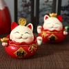 Shake Head Lucky Cat Car Decoration Waving Arm Maneki Neko Ornament  Desktop Decoration