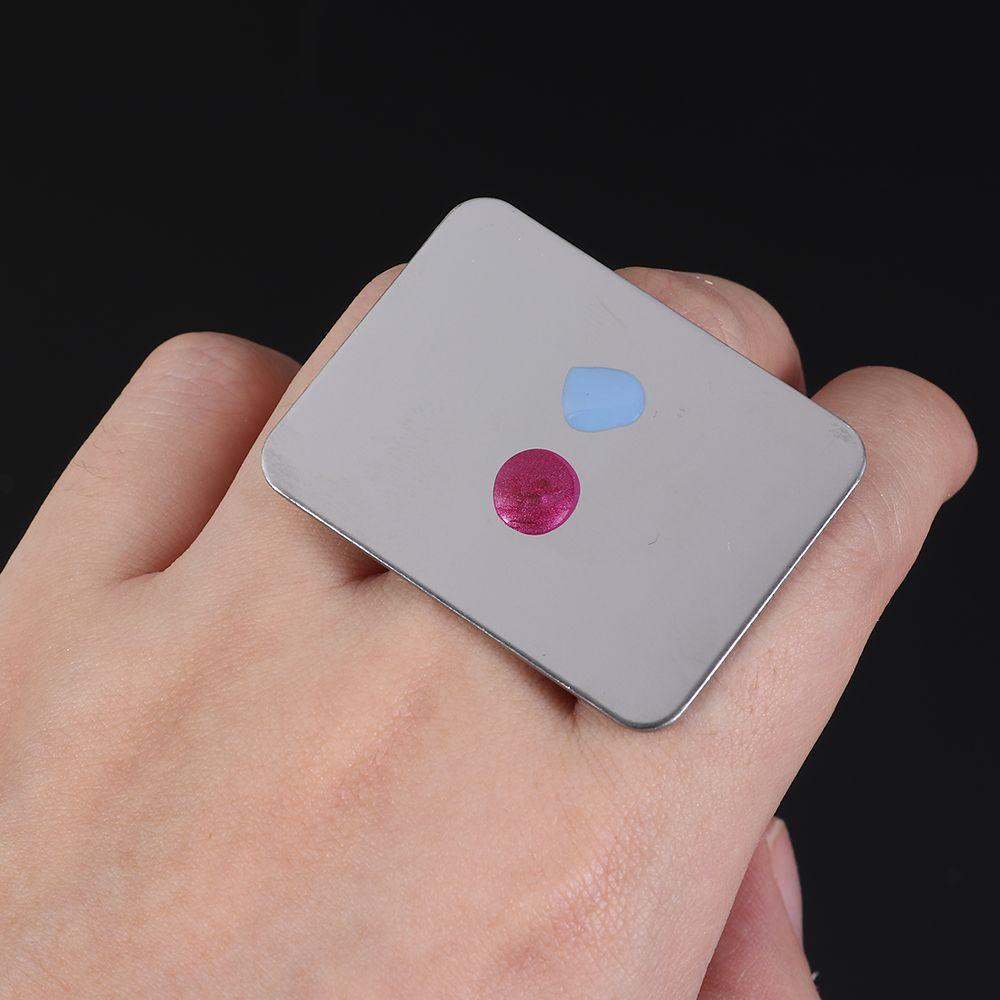 Painting Palette Foundation Mixing Pigment Holder Nail Display Stand Nail Art Plate Agate Palette