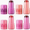 Makeup Jelly Tint Jelly Blush Stick Lipstick Lip Cheek 2 In 1 Clear Lip Gloss Shimmer Glass Moisturizing Rouge Cream Blusher