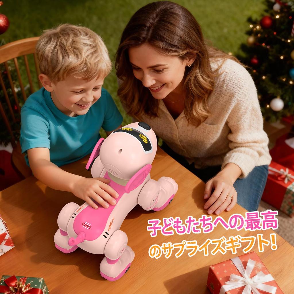 Robot Musical Voice Follows Interactive Toy for Boys and Birthday Soothing Christmas Gift for Kids and the Family Dog, Playing, Programmable,