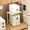 Kitchen Storage Holders Racks Shelving Countertop Small Microwave Oven Rack Layered Storage Rice Cooker Pot with Air Fryer Shelf