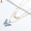 JMXD-Барби ожерелье принцессы с жемчугом и бабочкой ожерелье принцессы с кристаллами пара подруга ювелирные изделия подарочные товары