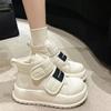 Fashion Thick-soled Warm Snow Boots for Women's New Winter Velcro Velvet High-top Cotton Shoes Bread Short Boots for Women