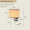 USB Charging European Style LED Wall Lamp for Indoor Use - Ideal for Hotels and Bedrooms