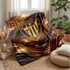 Athletic Bilbao Football Print Flannel Blanket, Soft Warm Lightweight Throw Blanket for Sofa Bed Camping