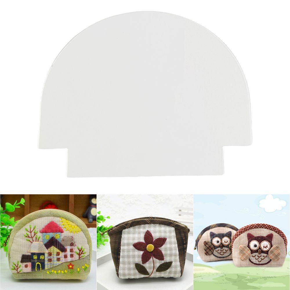 Шаблон для квилтинга DIY, шаблон милого узора сумки, шаблон для вырезания, швейная линейка, шаблон для шитья кошельков