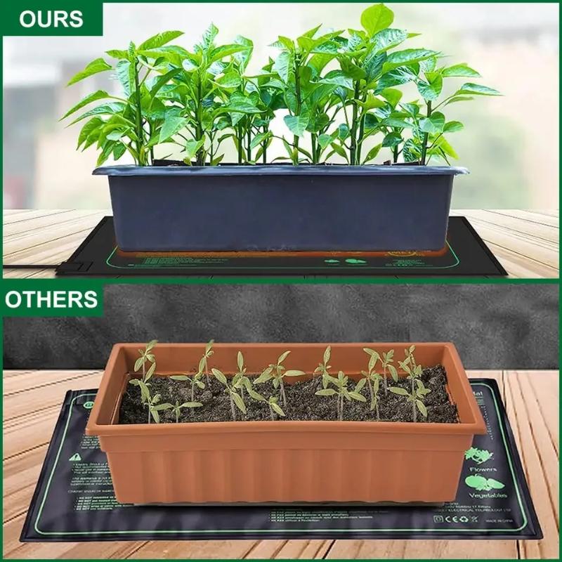 1шт. Коврик с подогревом для рассады, водонепроницаемый коврик для прорастания комнатных растений, коврик для размножения клонов, европейская вилка