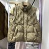 2024 осень и зима новый пуховый жилет женская верхняя одежда легкий свободный и универсальный повседневный резиновый воротник-стойка жилет жилет жилет жилет жилет