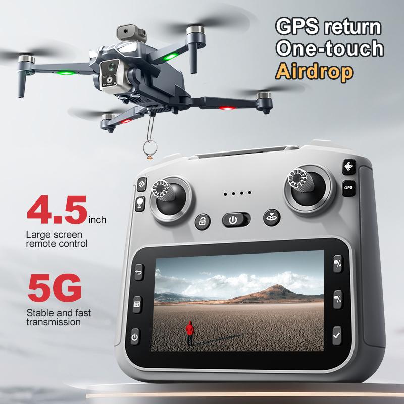GPS 5G Новый K18 Max Дрон Позиционирование Возврат Профессиональный WIFI FPV Предотвращение Препятствий 8K Аэрофотокамера Квадрокоптер Уличная Игрушка ПОДАРОК