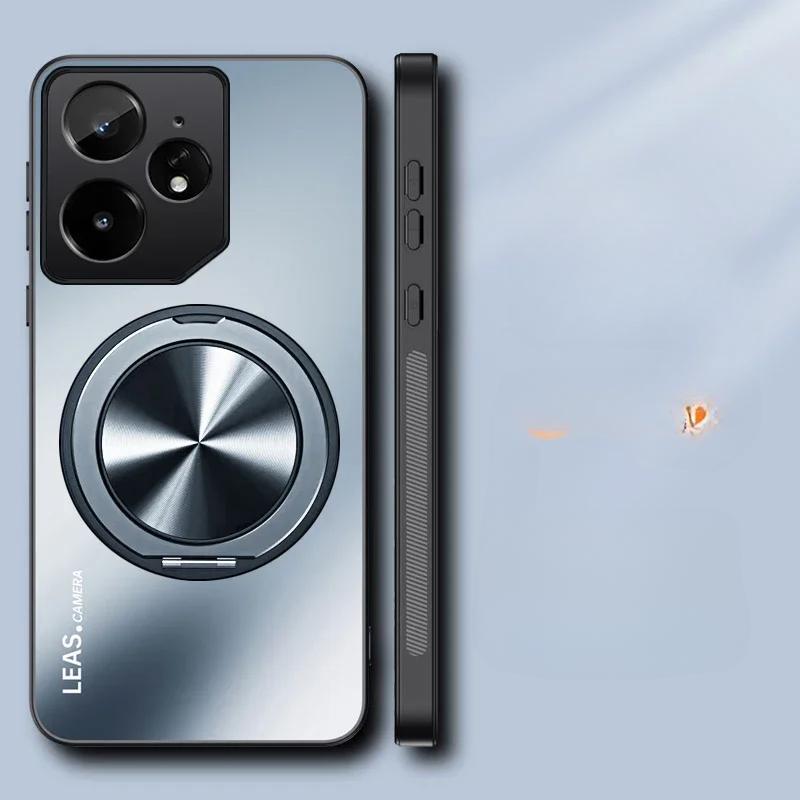 Чехол для Realme Neo 7 GT7 Pro GT 6T Neo 6 SE Luxury AG Matte Ring Магнитная задняя крышка для Realme Neo7 GT 7Pro Противоударный бампер