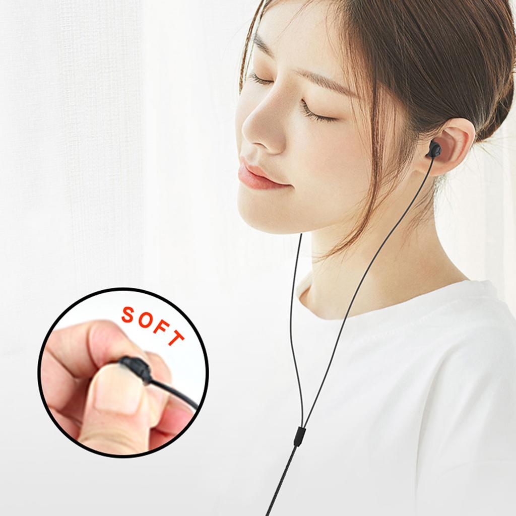 X110 Sleep Earphones Anti noise In ear Headphones Ultra soft Silicone Earbuds 3.5mm Wired Headset Compatible with iPhone Android Smart Phones