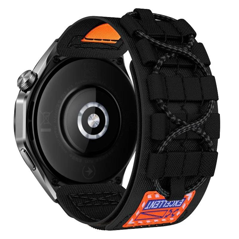 Нейлоновый ремешок 20 22 мм для Huawei Watch 4Pro GT4 46 мм Ремешок для Samsung Galaxy Watch 7 6 5 4 40 44 мм Для Amazfit Balance GTR 4 47 мм
