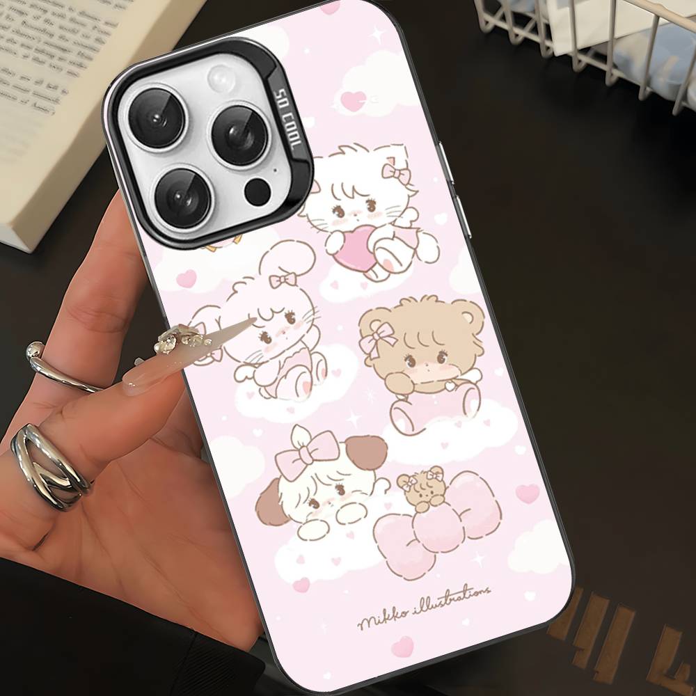 Популярный художник M-Mikko Для iPhone 17 16 15 14 13 12 11 Pro Max Plus Матовый Цветной Задний Чехол Для Телефона