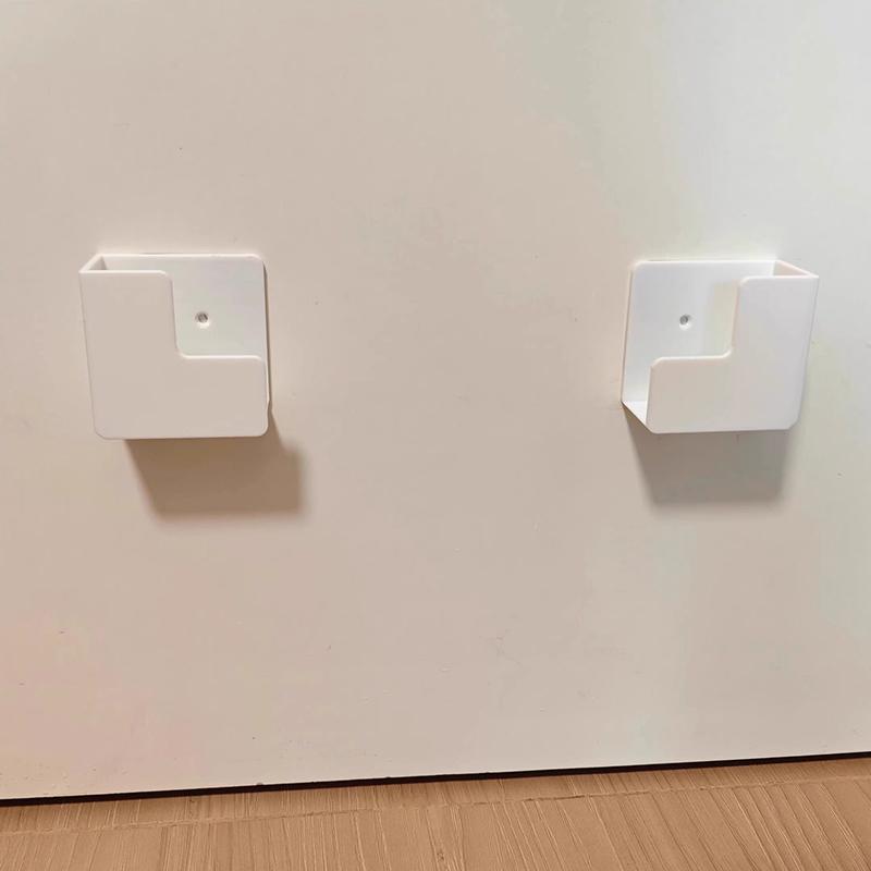 Настенная полка для хранения без сверления, органайзер для весов с сильным клеем, прочный пластик для спортзала и дома