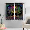 2Pcs Tree Of Life Curtains For Bedroom Moon Colorful Popular Curtains For Living Room Office Kitchen