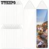 20pcs Plastic Clear Bookmark Sleeves Clear Photo Booth Sleeves Blank Photobooth Frames Vinyl Book Marker Cover Holder for Wedding Photo Strips Reading